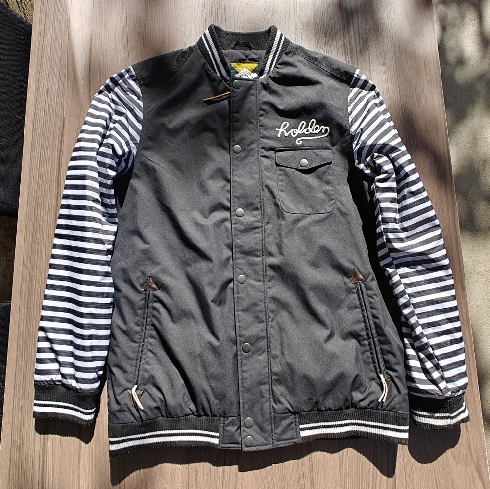 Store Close Mid Of Nov!! HOLDEN STRIPE ARM LONG JACKET L